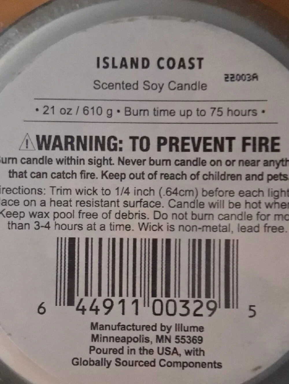 Signature Soy Island Coast 21.5oz